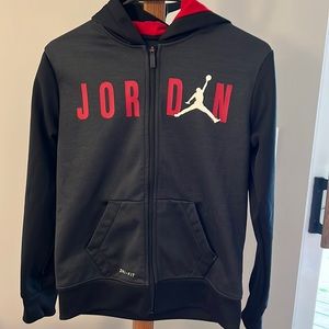 Jordan hooded zip up sweatshirt